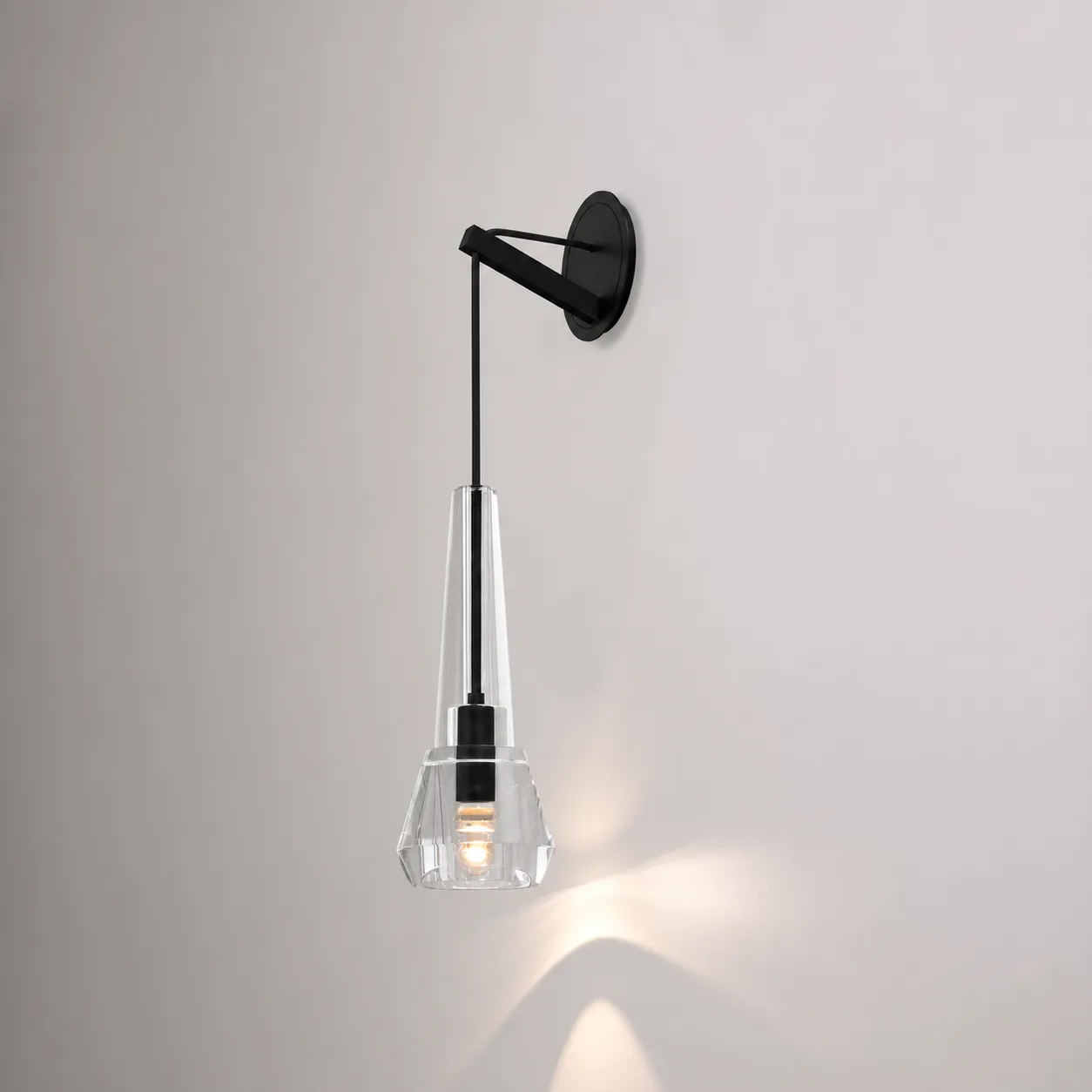 Noir Crystal Drop Wall Sconce image 6