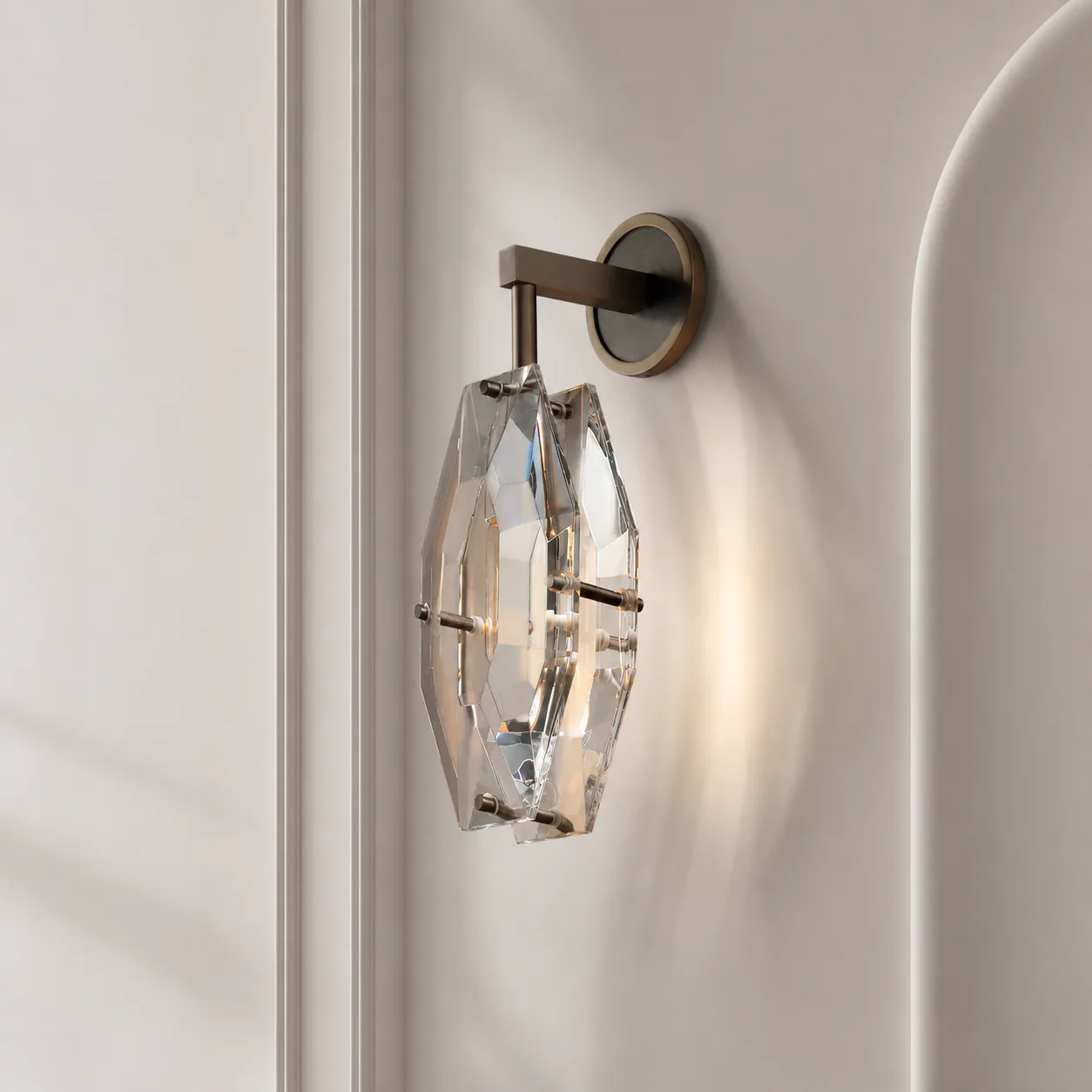 Prismatic Crystal Wall Sconce image 5