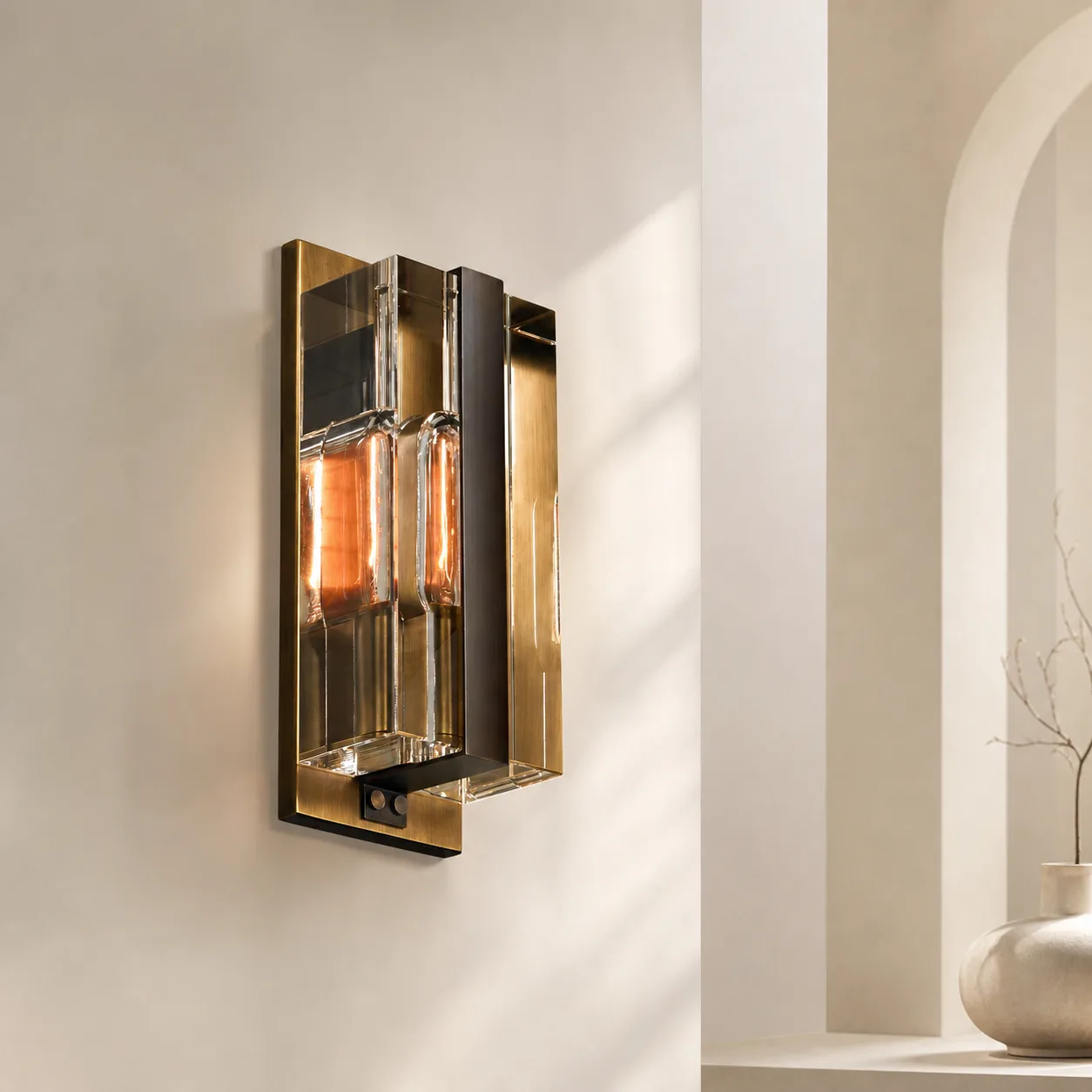 Aureate Amber Glass Wall Sconce image 6