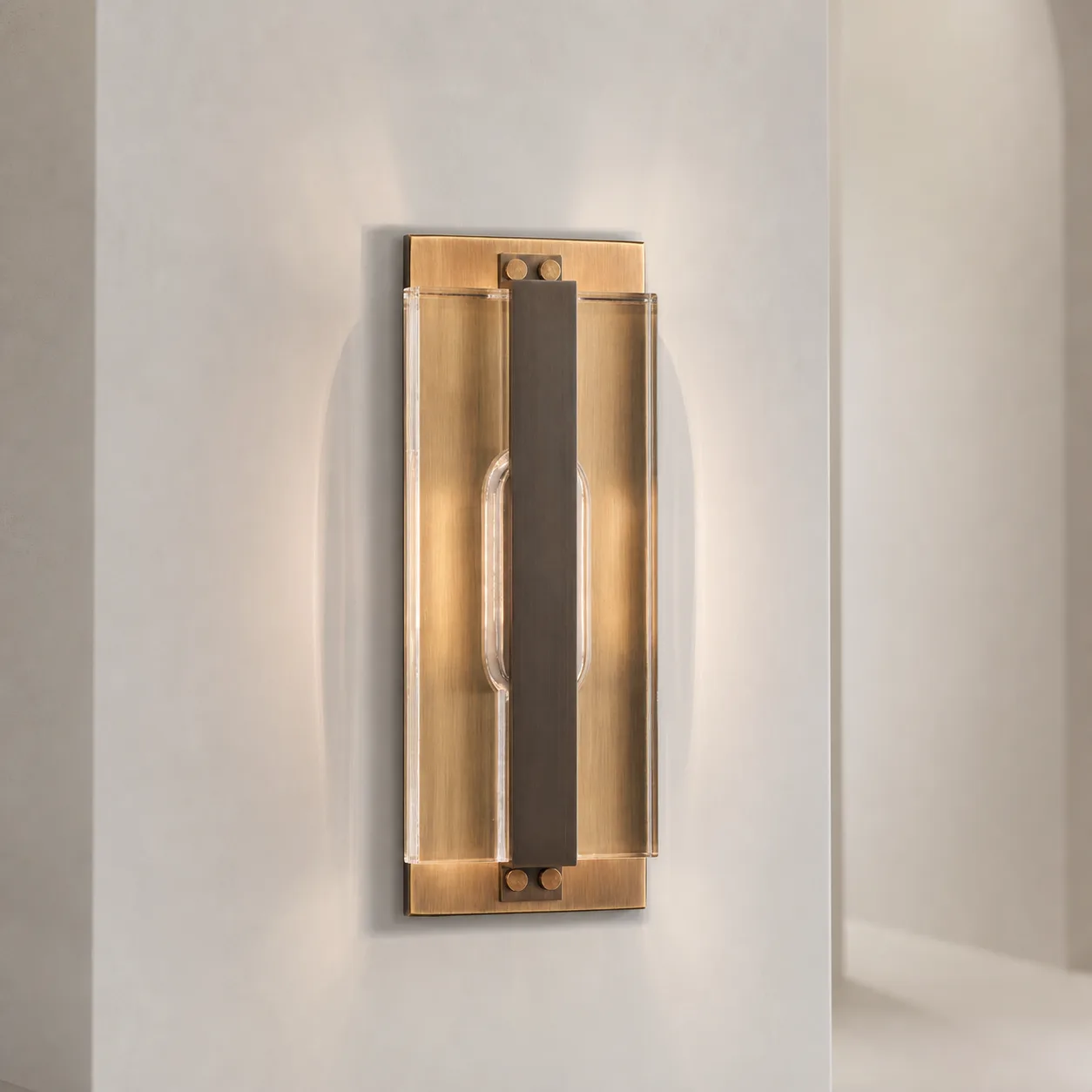 Aureate Amber Glass Wall Sconce custom sconces