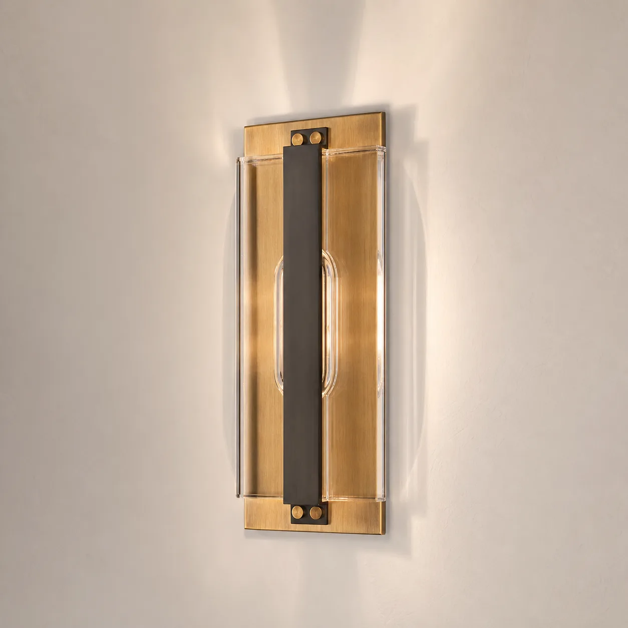 Aureate Amber Glass Wall Sconce image 2