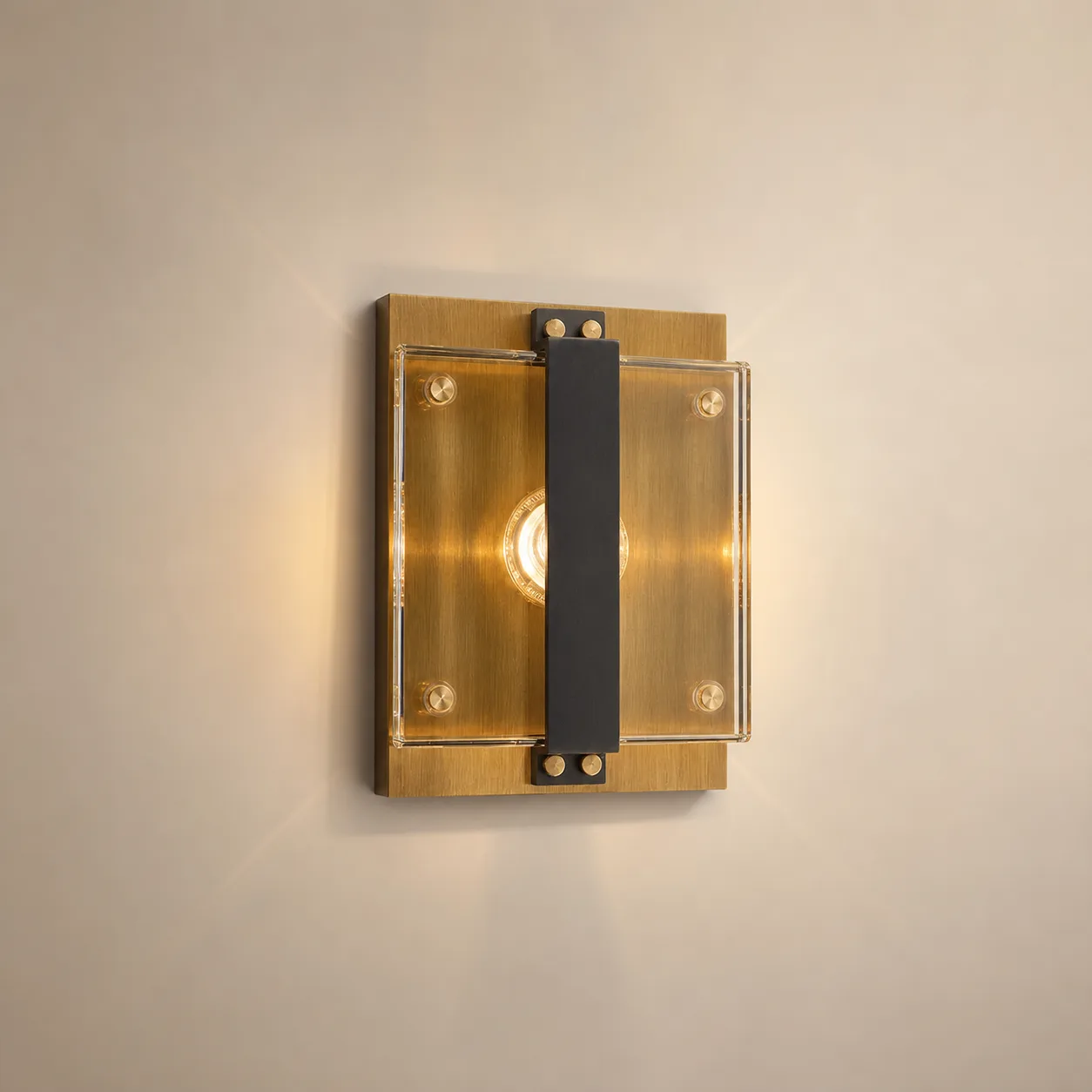 Lustrous Crystal Cube Wall Sconce custom sconces