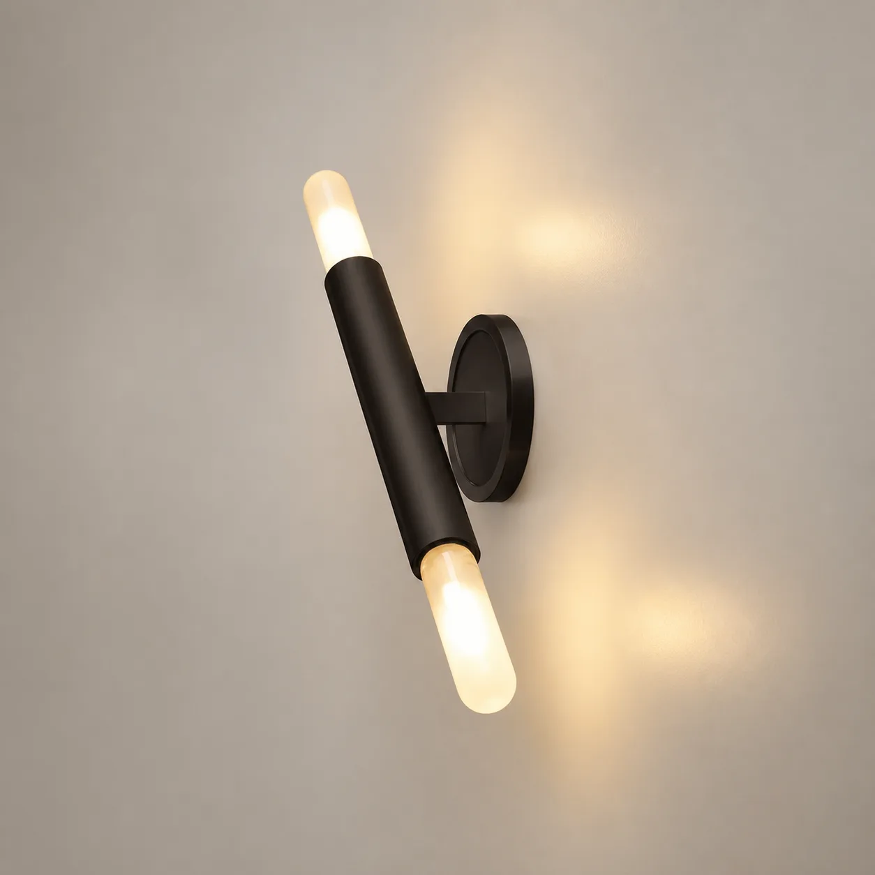 Obsidian Tube Wall Sconce image 3