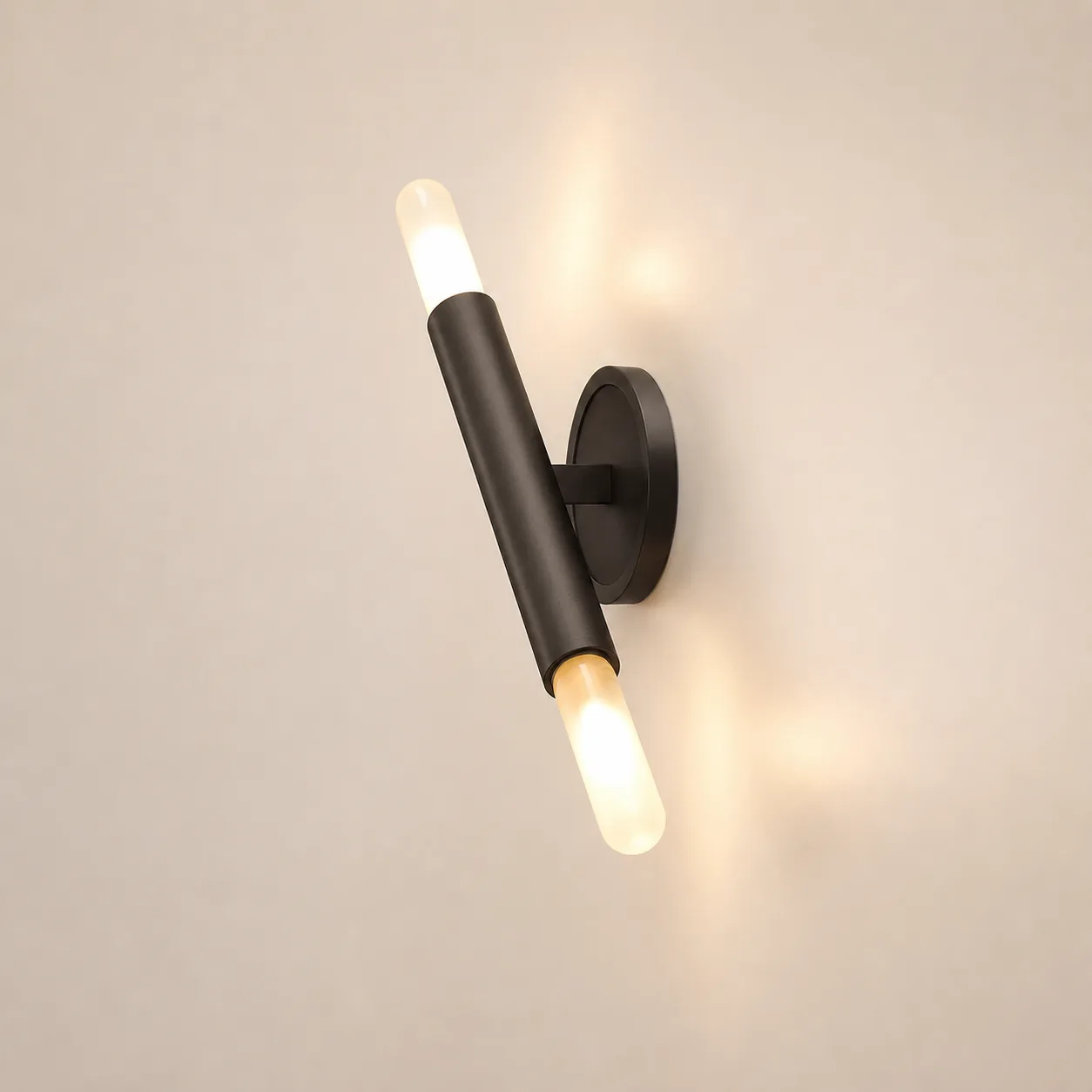 Obsidian Tube Wall Sconce image 5