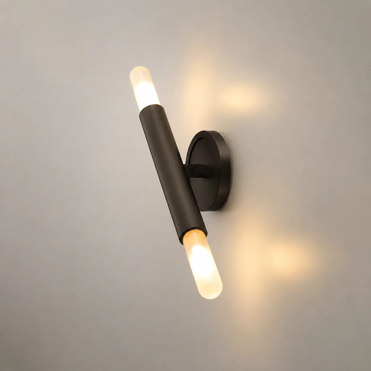 Obsidian Tube Wall Sconce image 2