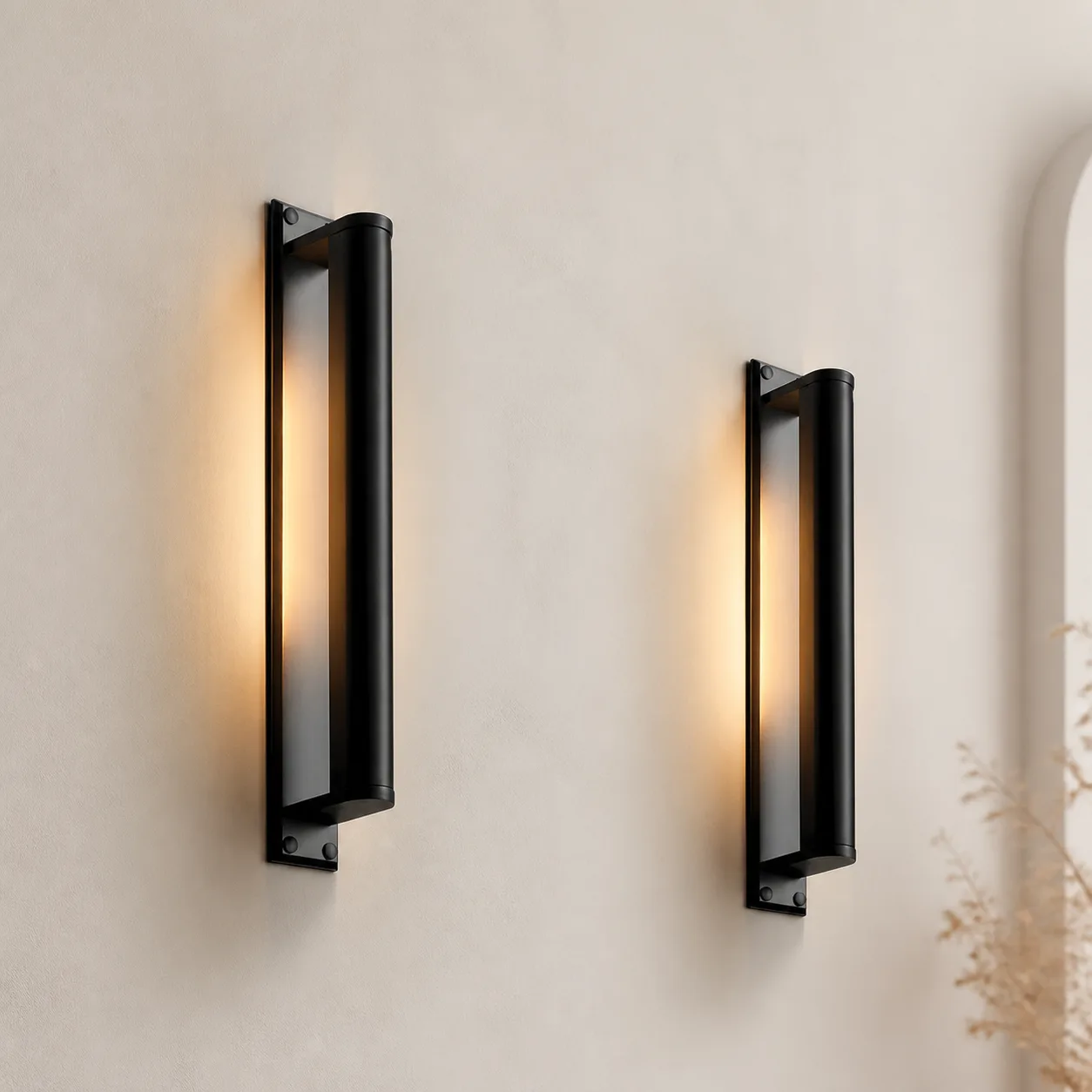 Noir Linear Metal Wall Sconce custom sconces