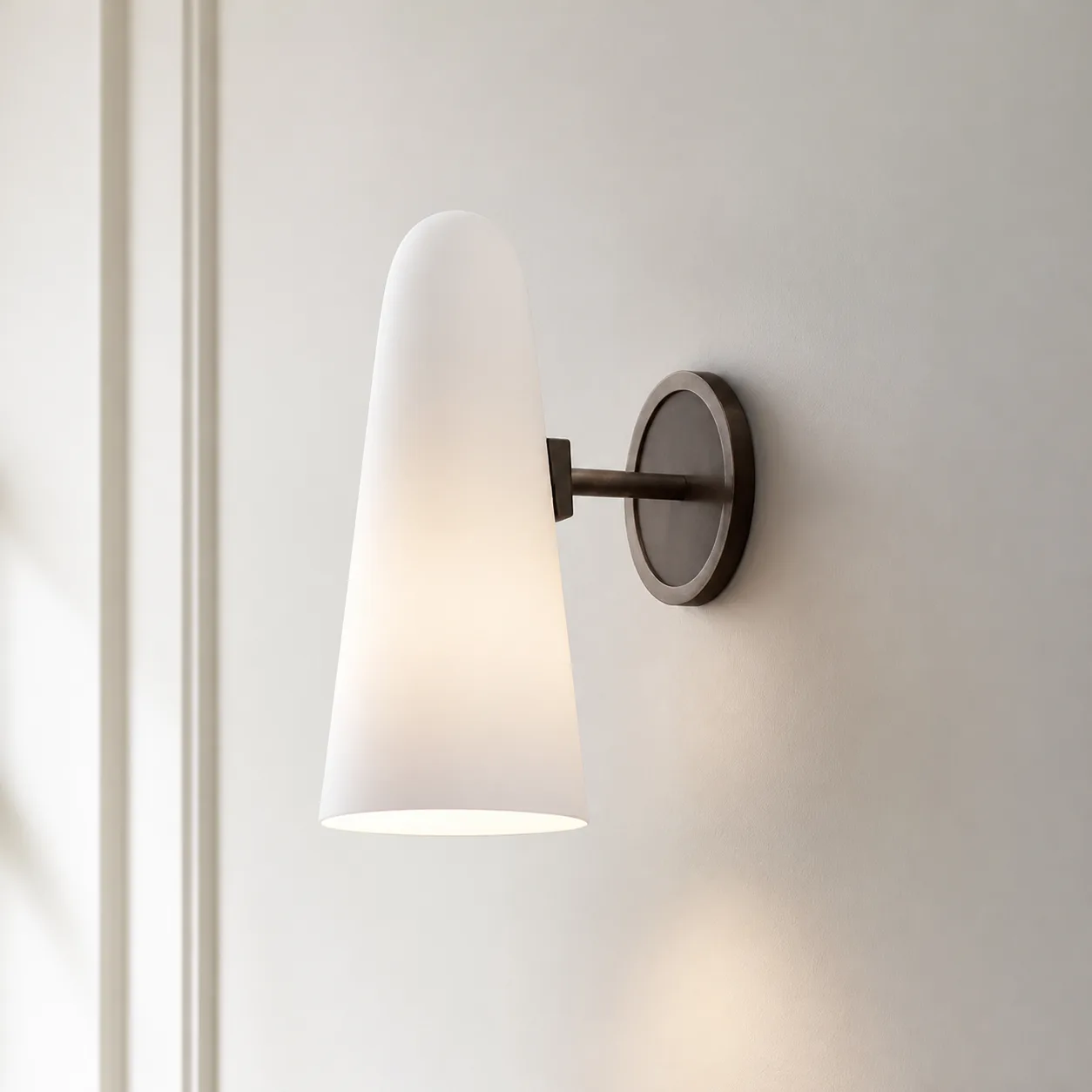 Luna Frosted Glass Wall Sconce image 5