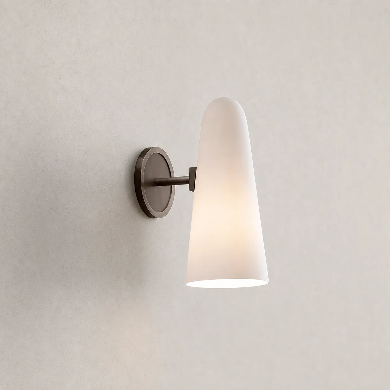 Luna Frosted Glass Wall Sconce image 4