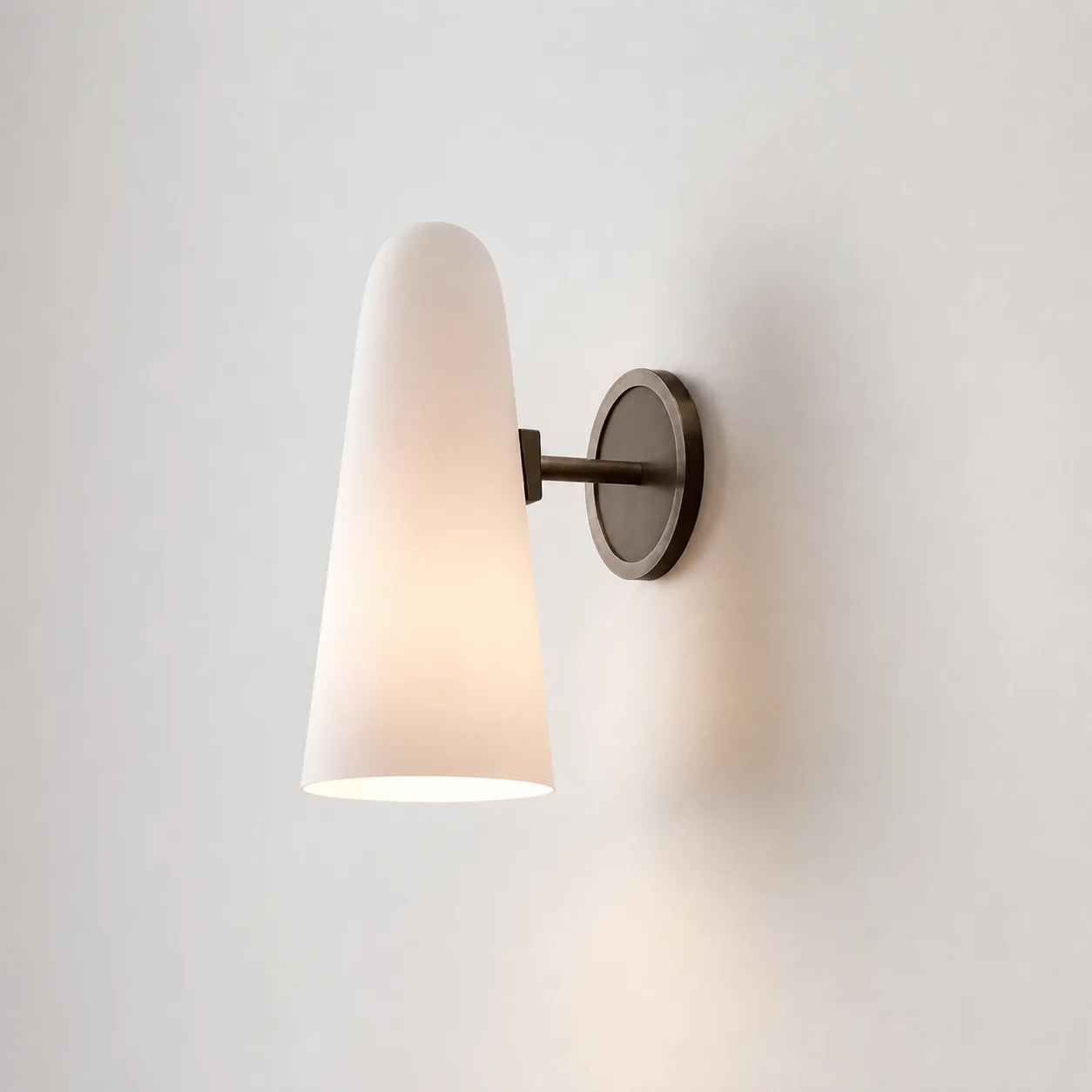 Luna Frosted Glass Wall Sconce image 2