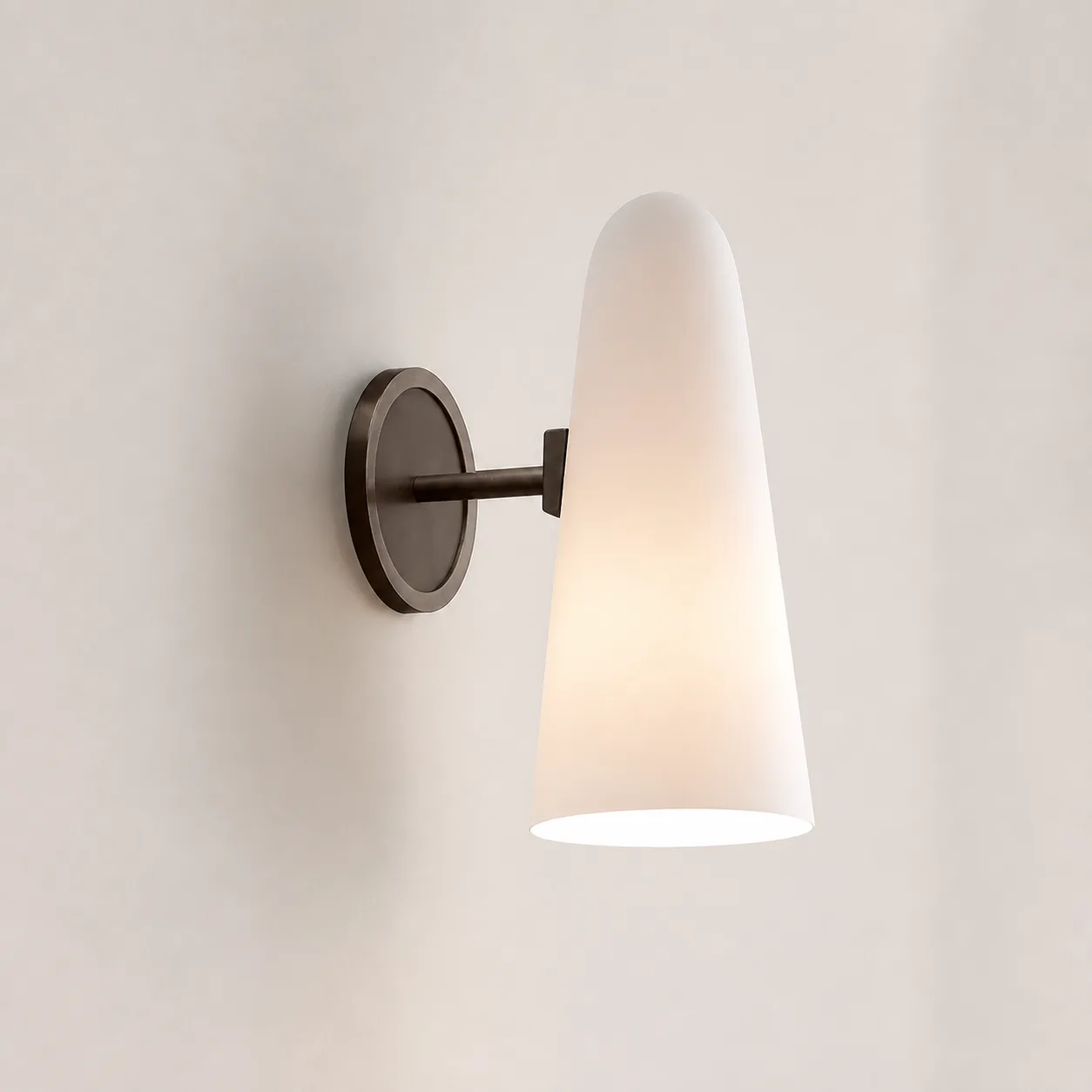 Luna Frosted Glass Wall Sconce image 3