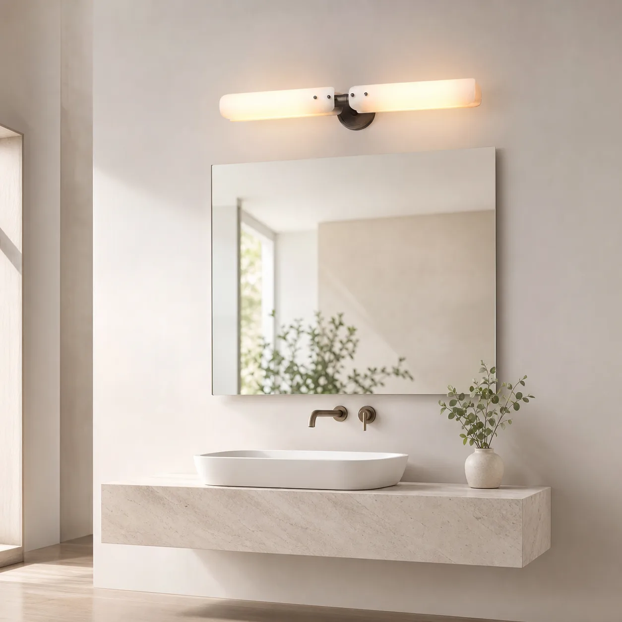 Luminous Frosted Tube Wall Sconce image 2