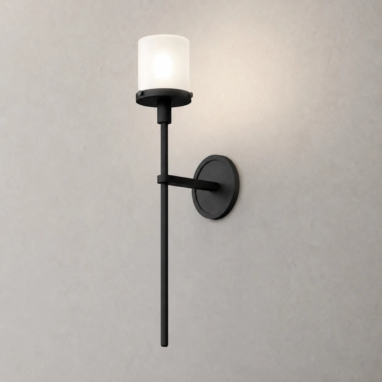 Noir Frosted Glass Wall Sconce image 5
