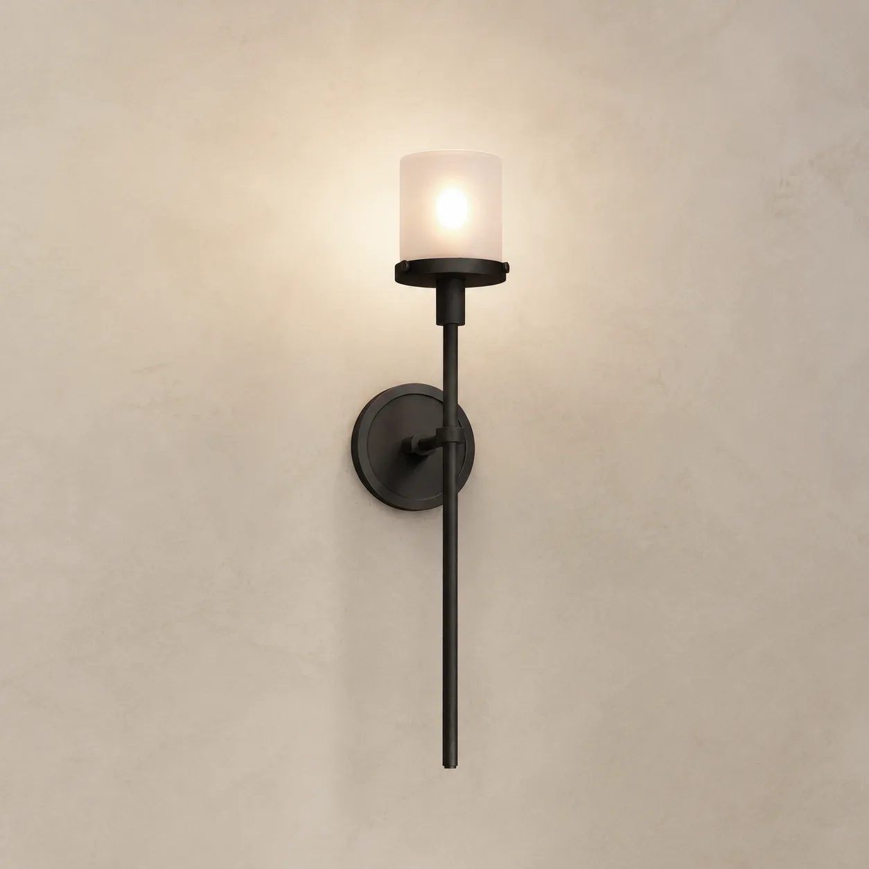 Noir Frosted Glass Wall Sconce custom sconces