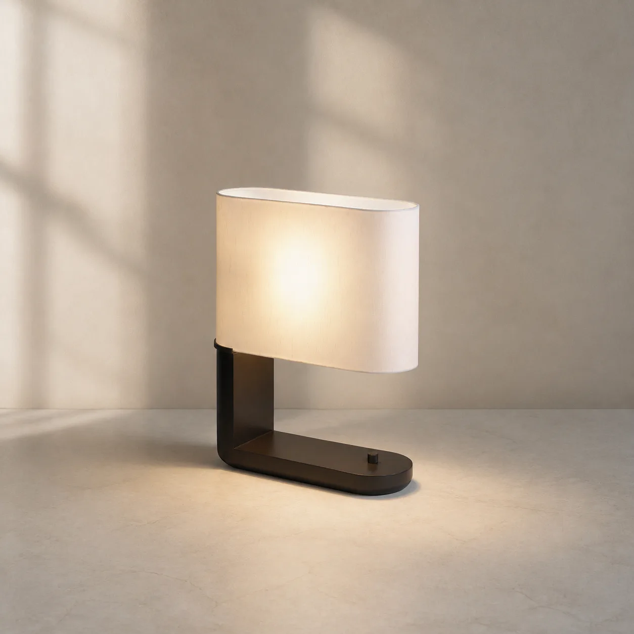 Quiet Linen Metal Table Lamp image 2