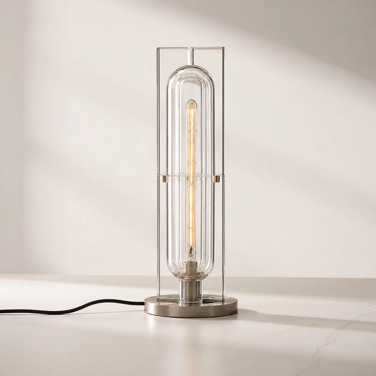 Luminous Crystal Column Table Lamp custom table lamp