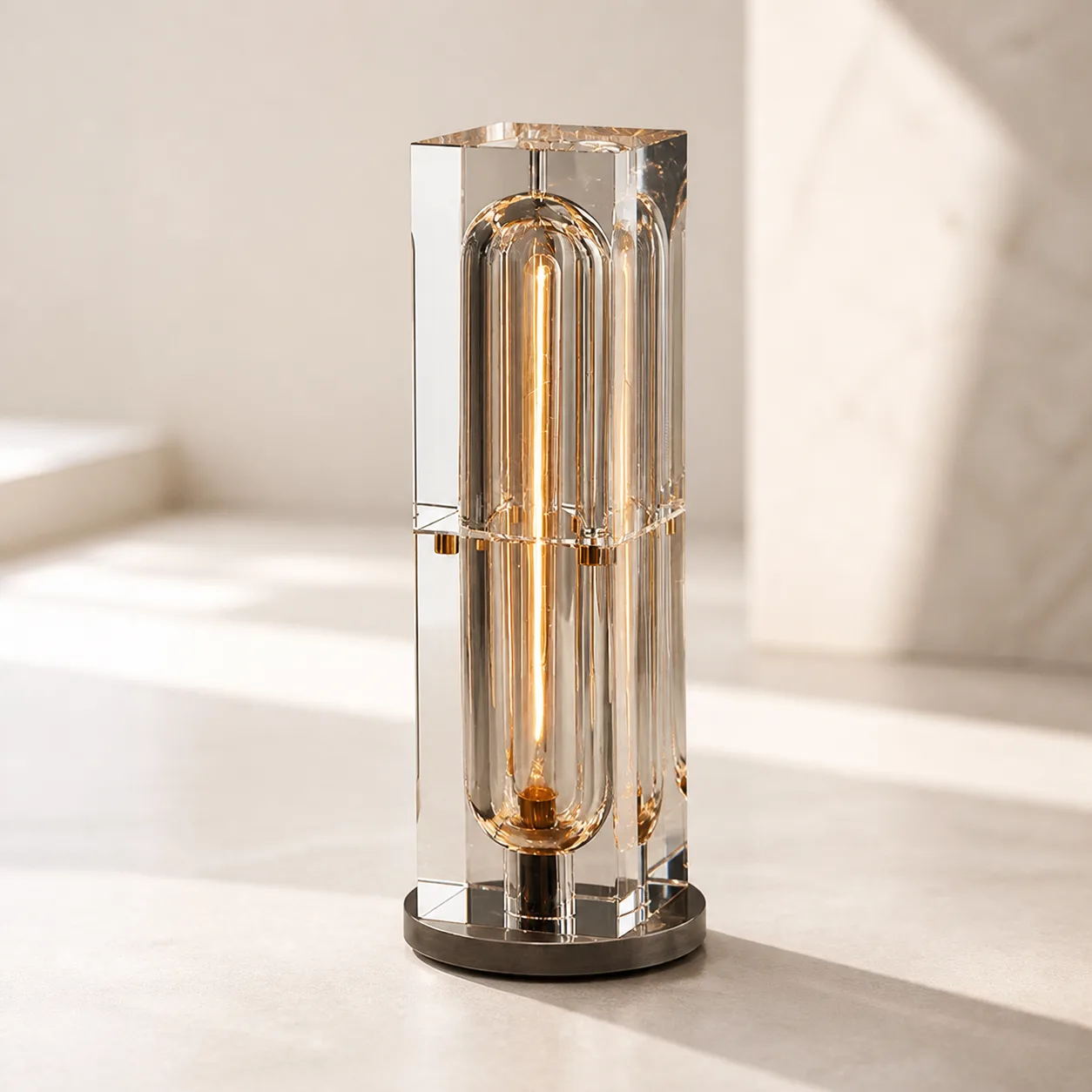 Luminous Crystal Column Table Lamp image 3