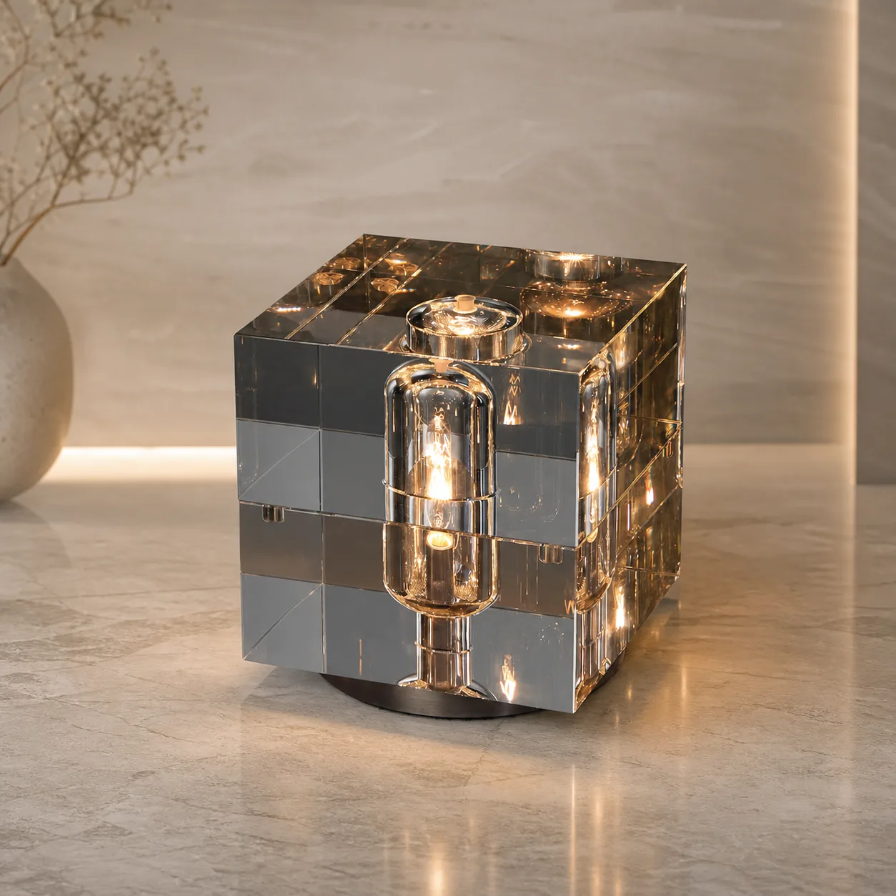 Prismatic Crystal Cube Table Lamp image 4