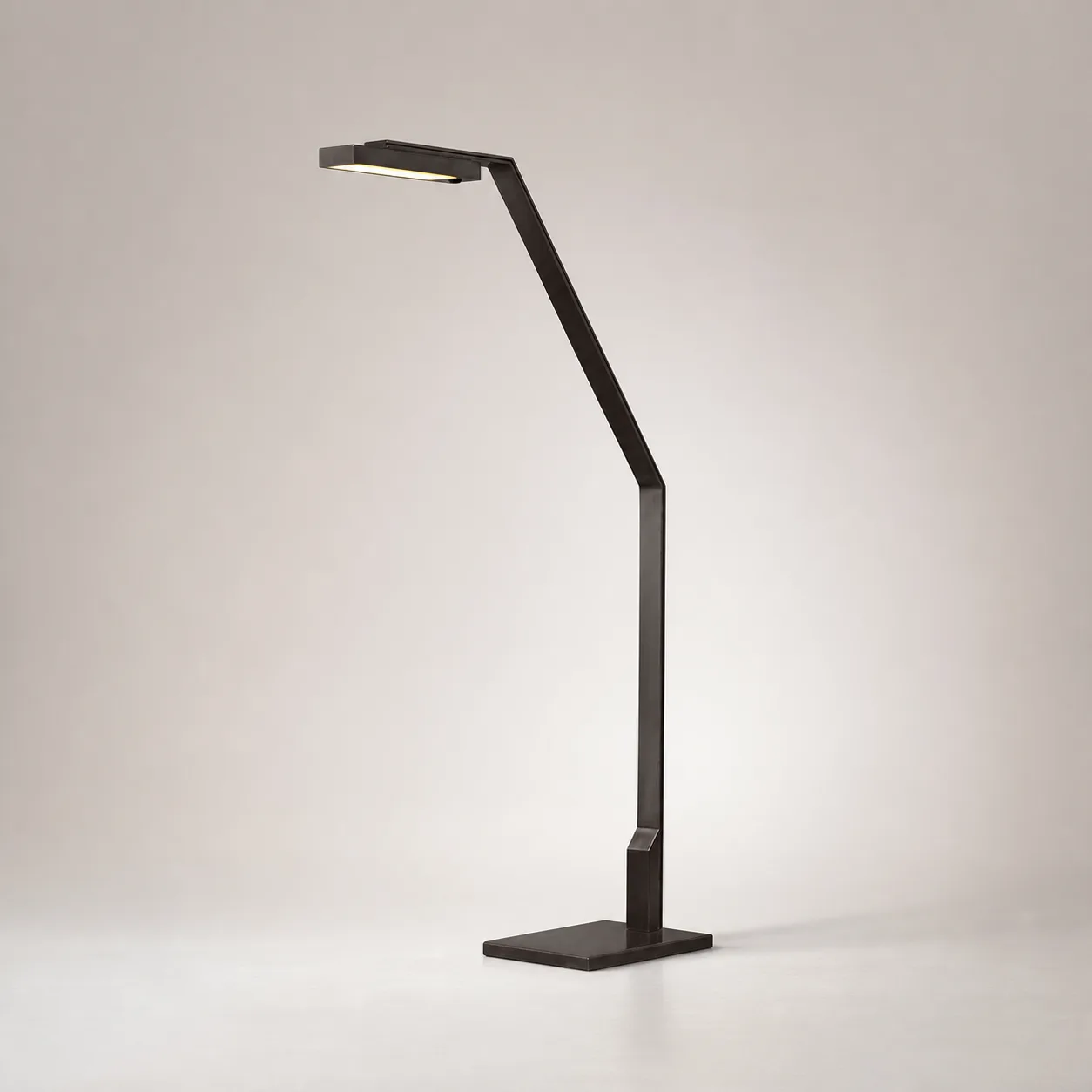 Architectural Black Metal Floor Lamp image 5