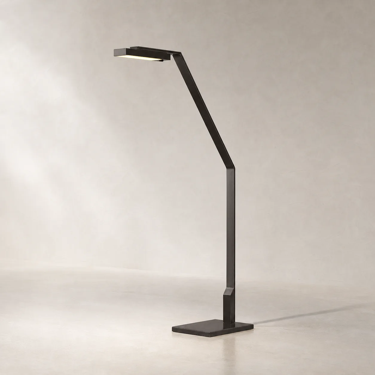 Architectural Black Metal Floor Lamp custom floor lamp