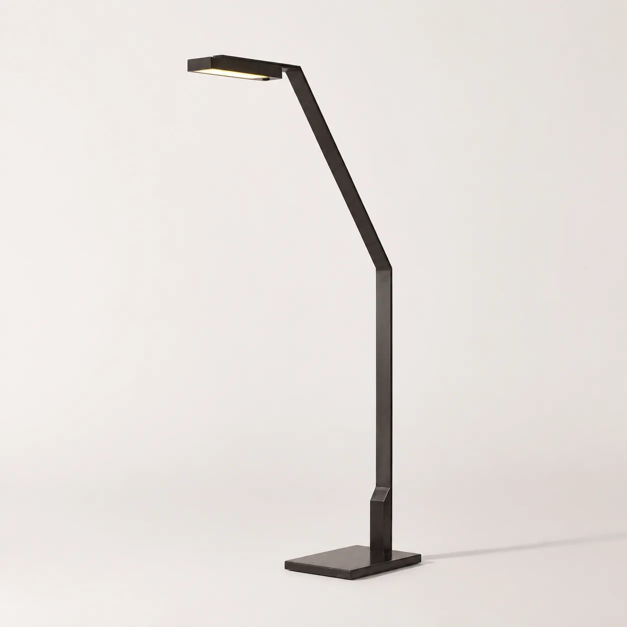 Architectural Black Metal Floor Lamp image 6
