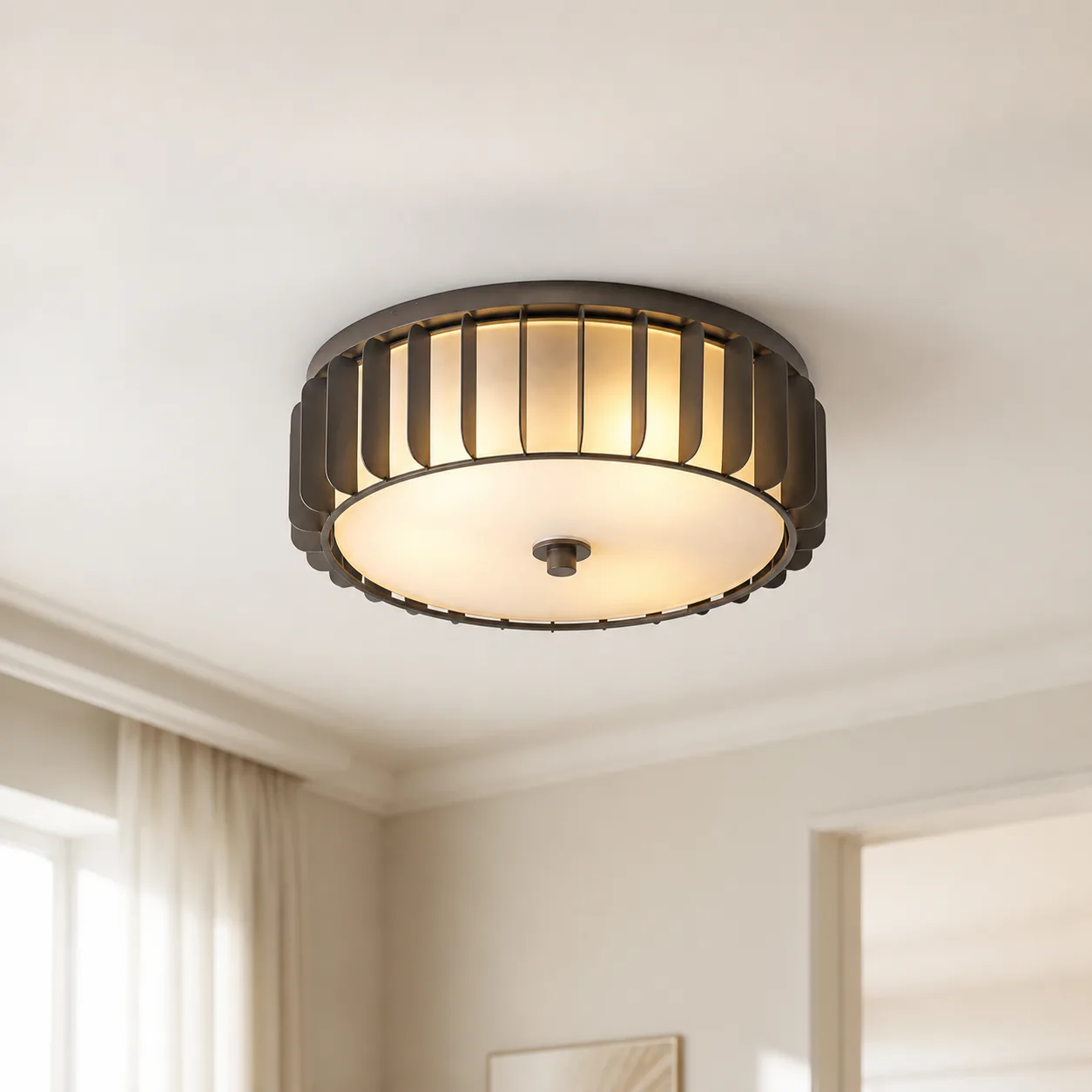 Heritage Metal Drum Flushmount image 5