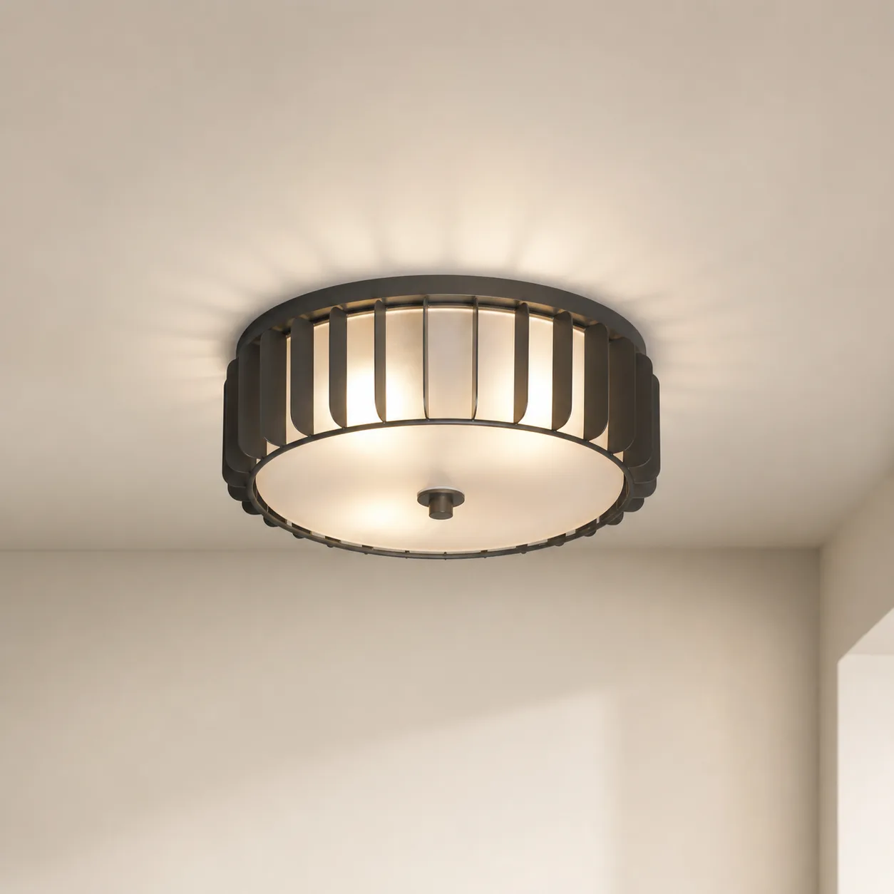 Heritage Metal Drum Flushmount custom flushmounts