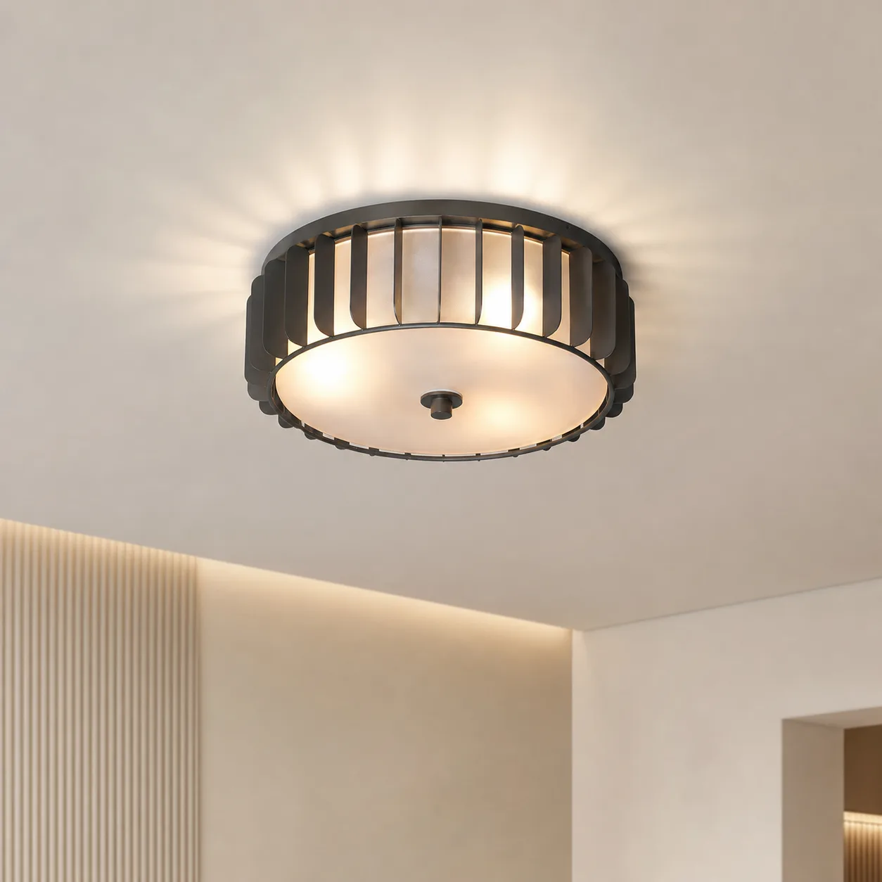 Heritage Metal Drum Flushmount image 6