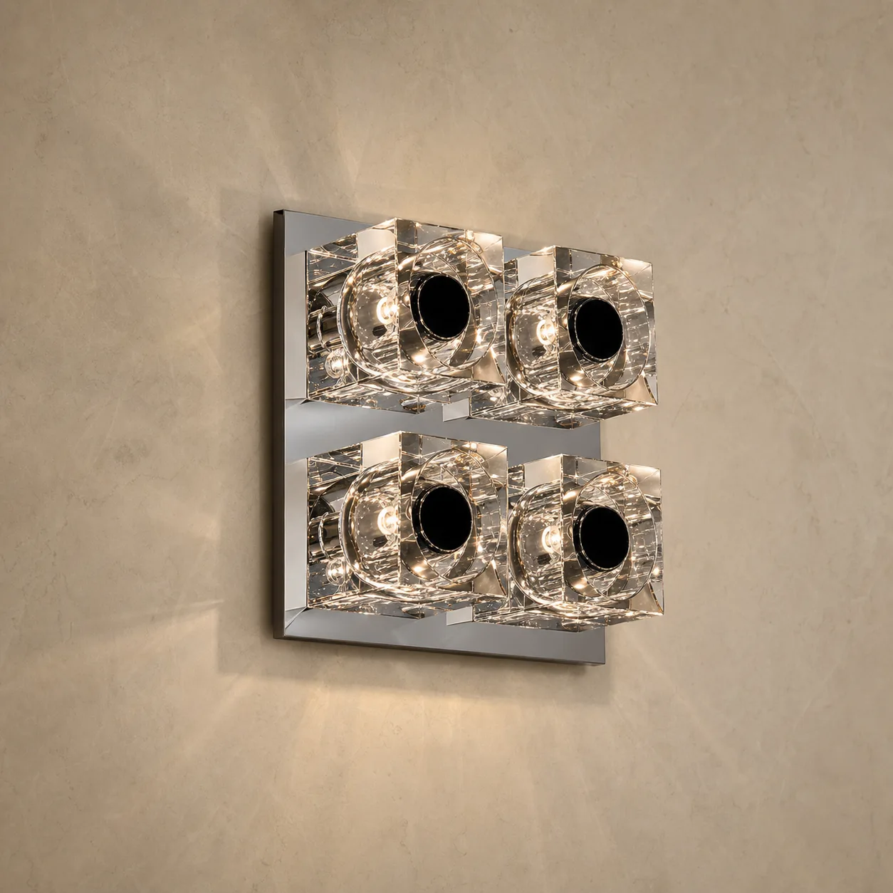 Luminous Crystal Cube Flushmount image 5