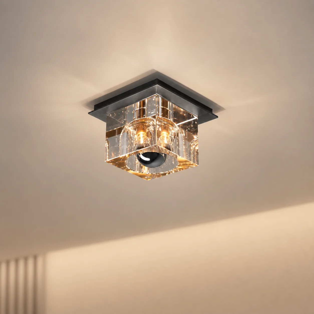Lustrous Crystal Cube Wall Sconce image 2